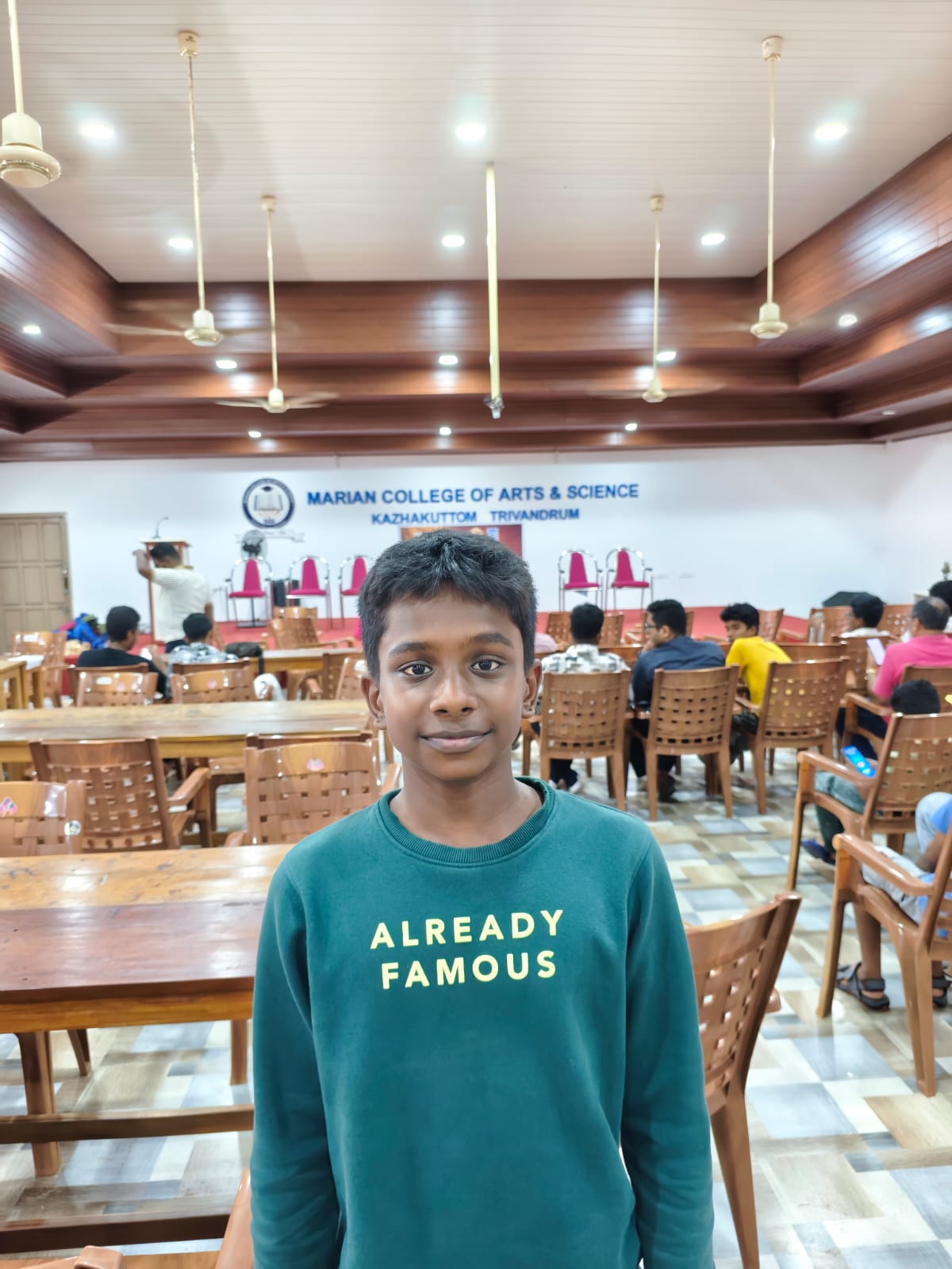 Student playing chess at EduChess Academy